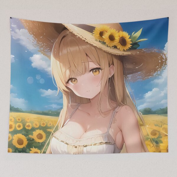 Item preview, Mahiru Shiina Sunflower Summer Charm The Angel Next Door Anime designed and sold by Spraykart.