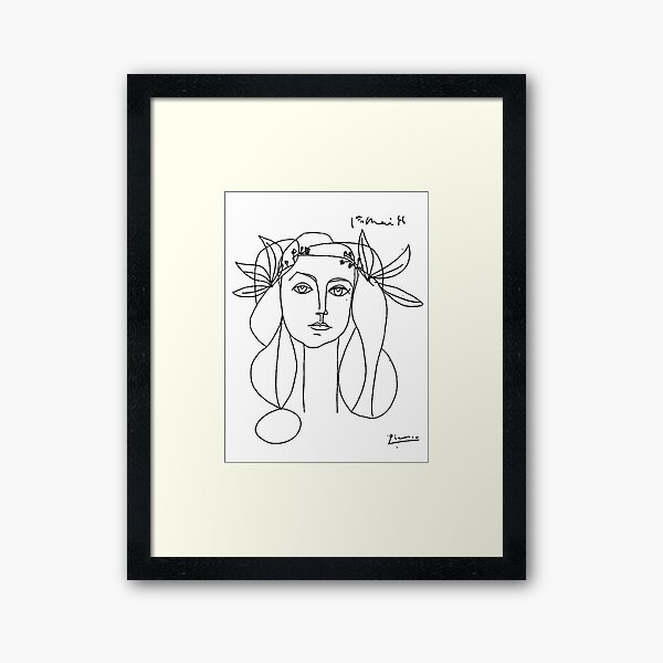 Picasso Head of a Woman Framed Art Print