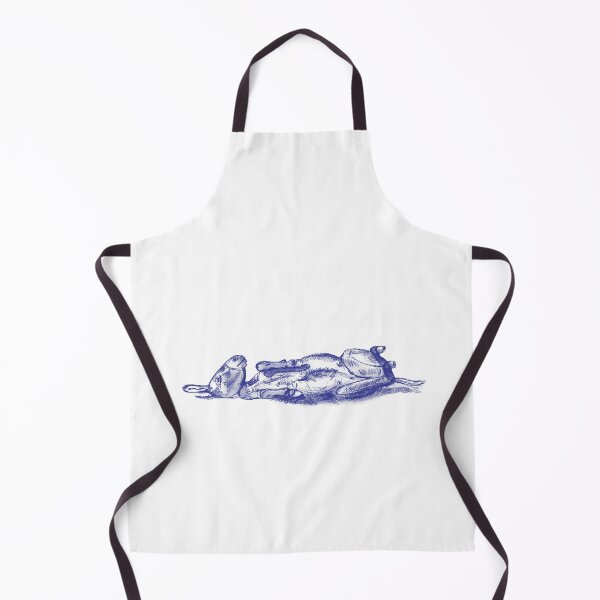 Item preview, Drawing of a donkey rolling on the ground - navy blue colorized version designed and sold by SylvieG18.