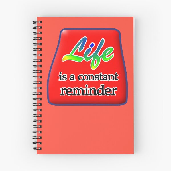 Item preview, Life is a constant reminder, with red medallion designed and sold by mntimg.