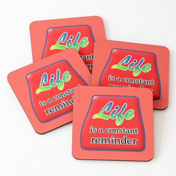 Item preview, Life is a constant reminder, with red medallion designed and sold by mntimg.