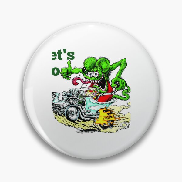 Item preview, Rod Monster Groovy Hot Rat Cartoon Vintage designed and sold by Kurt-Gigantic.
