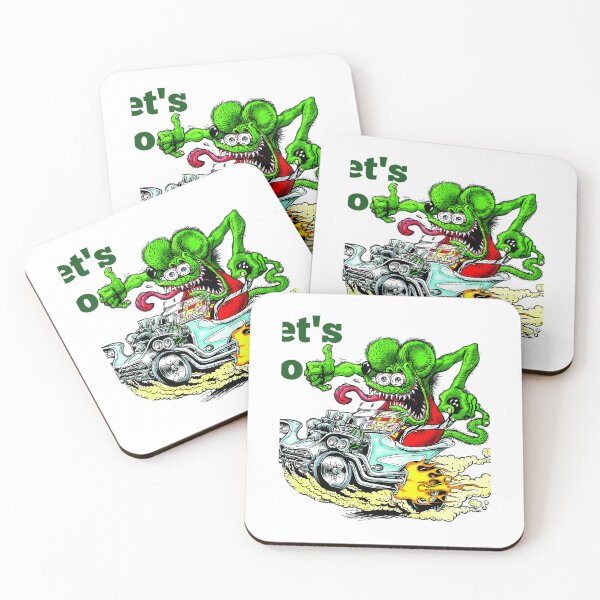Item preview, Rod Monster Groovy Hot Rat Cartoon Vintage designed and sold by Kurt-Gigantic.