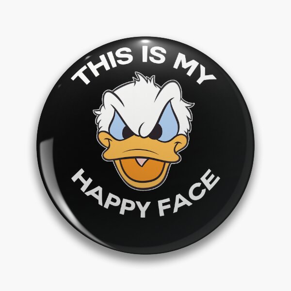 Item preview, Donald Duck Angry Grumpy This Is My Happy Face designed and sold by ArthurArnol.