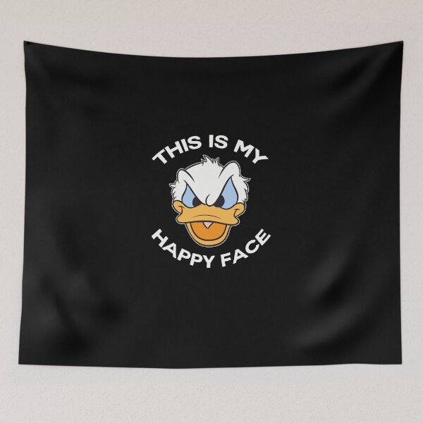 Item preview, Donald Duck Angry Grumpy This Is My Happy Face designed and sold by ArthurArnol.