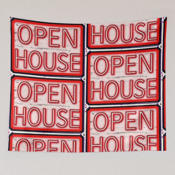 Item preview, Vibrant Open House Sign designed and sold by TriForceDesign.