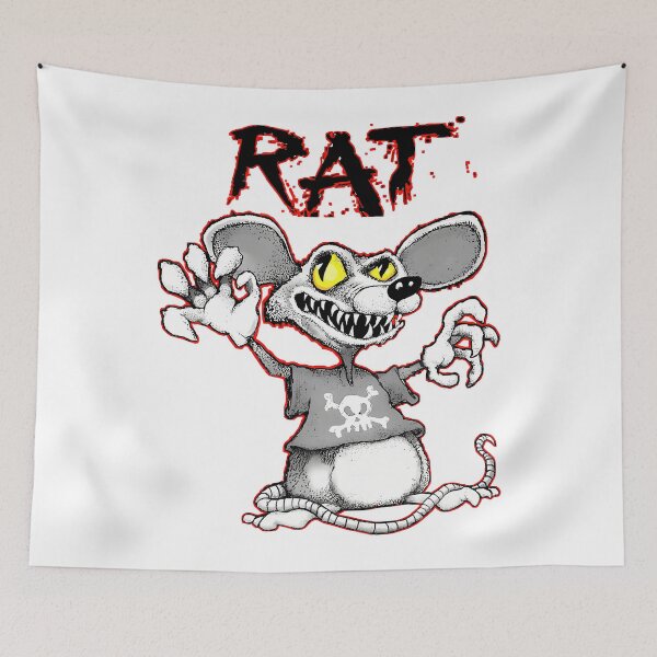 Item preview, Cartoon Hot Rod Rat Vintage Groovy Monster designed and sold by Kurt-Gigantic.
