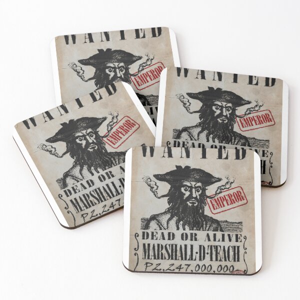 Item preview, Blackbeard Wanted Poster - One Piece Marshall D Teach Real Life Wanted Poster designed and sold by Kaseyartman.
