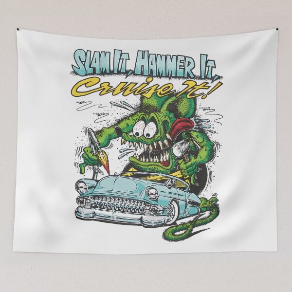 Item preview, Rod Rat Cartoon Hot Groovy Monster Vintage designed and sold by Kurt-Gigantic.