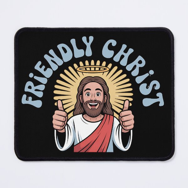Item preview, Friendly Christ-Buddy Christ Sticker designed and sold by FestivityFinds.