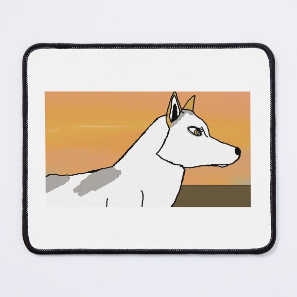 Item preview, sunset and wolf dog designed and sold by icedragonart77.