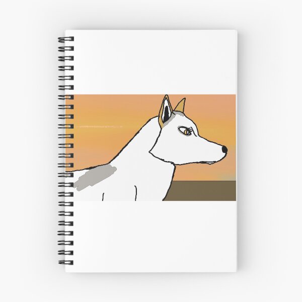Item preview, sunset and wolf dog designed and sold by icedragonart77.