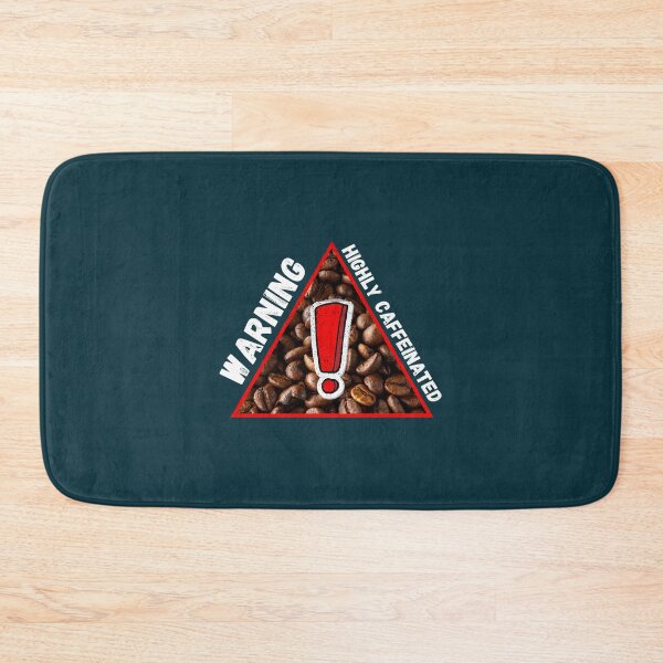 Item preview, Warning Highly Caffeinated Coffee Beans Triangle Warning Sign In  designed and sold by ScreamPrintSto.