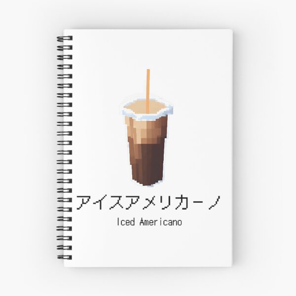 Item preview, Iced Americano Coffee Japanese Typography designed and sold by ScreamPrintSto.