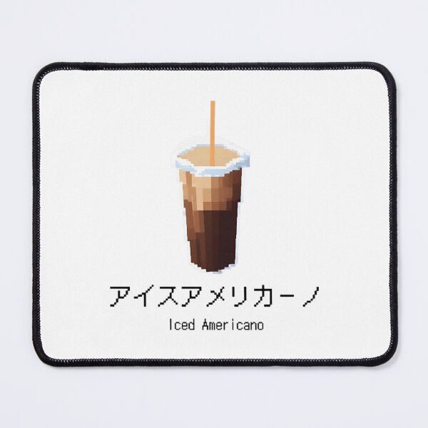 Item preview, Iced Americano Coffee Japanese Typography designed and sold by ScreamPrintSto.