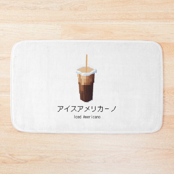 Item preview, Iced Americano Coffee Japanese Typography designed and sold by ScreamPrintSto.