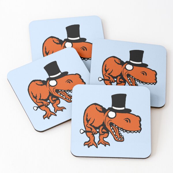 Item preview, T-Rex Sir Gentleman Mr. rich Monocle Glasses Top Hat designed and sold by shirt-o-mat.