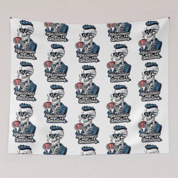 Item preview, HIGHLY CAFFEINATED WILDLY AMBITIOUS designed and sold by ScreamPrintSto.