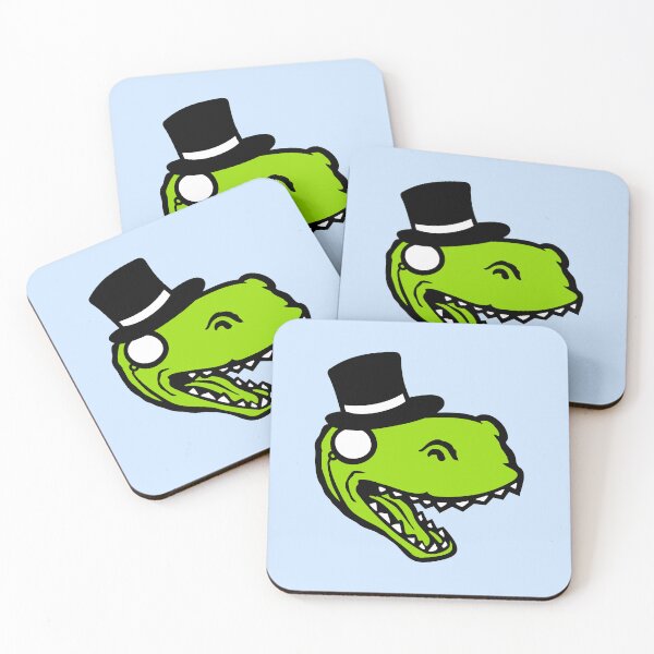 Item preview, T-Rex Sir Gentleman Mr. rich Monocle Glasses Top Hat designed and sold by shirt-o-mat.