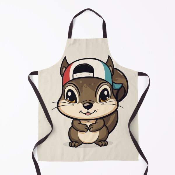 Item preview, Cute Chibi Squirrel Wearing Backwards Cap designed and sold by Uniquely Yours.