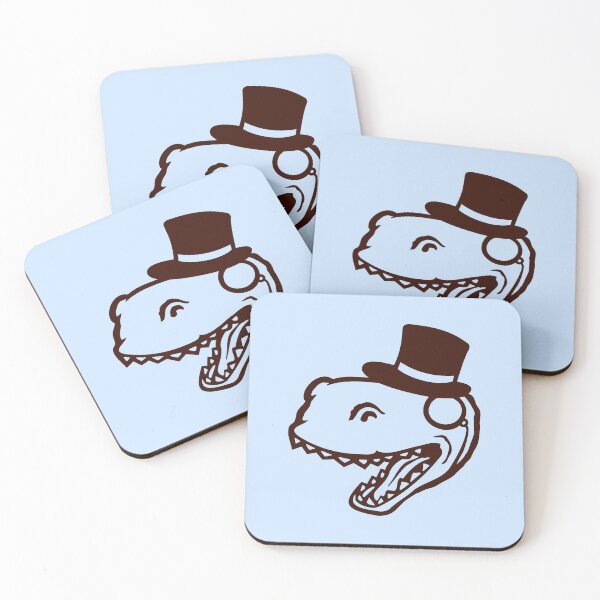 Item preview, T-Rex Sir Gentleman Mr. rich Monocle Glasses Top Hat designed and sold by shirt-o-mat.