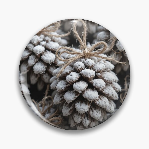 Item preview, Snow-Dusted Pine Cones Arrangement designed and sold by InezPhotography.