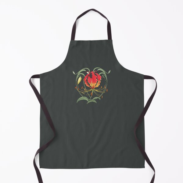 Item preview, Art Nouveau Flame Lily – Gloriosa Emblem designed and sold by MvuuStudio.
