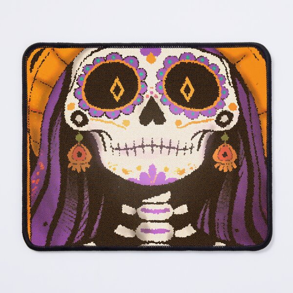 Item preview, Catrina Mosaic Illustration - Vibrant Day of the Dead Art designed and sold by Ojo de Lilith.