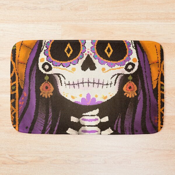 Item preview, Catrina Mosaic Illustration - Vibrant Day of the Dead Art designed and sold by Ojo de Lilith.