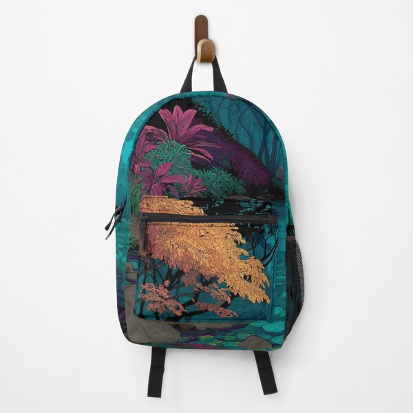 Item preview, Artistic vibrant jungle river print designed and sold by dcrc.