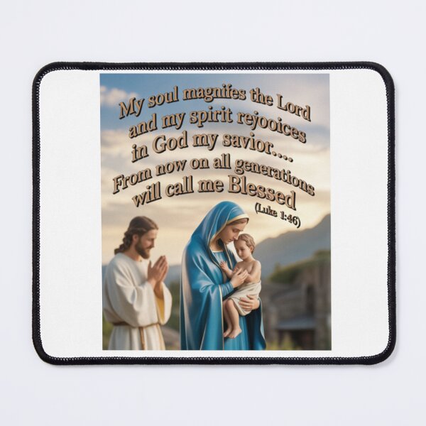 Item preview, Virgin Mary’s Magnificat – St. Mary with Baby Jesus and Joseph (Luke 1:46) designed and sold by GogoVibes.