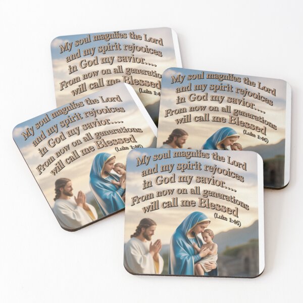 Item preview, Virgin Mary’s Magnificat – St. Mary with Baby Jesus and Joseph (Luke 1:46) designed and sold by GogoVibes.