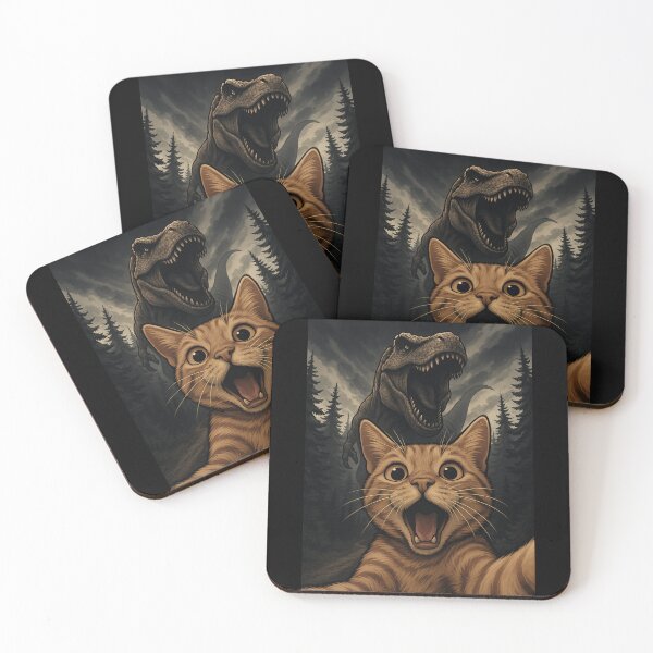 Item preview, Funny Cat Dinosaur Animal Lover Trex Mom Dad Kids designed and sold by rafaeltto.