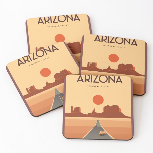 Item preview, Arizona Travel Poster Monument Valley designed and sold by KorneliaWeg.