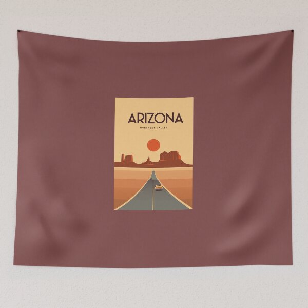 Item preview, Arizona Travel Poster Monument Valley designed and sold by KorneliaWeg.