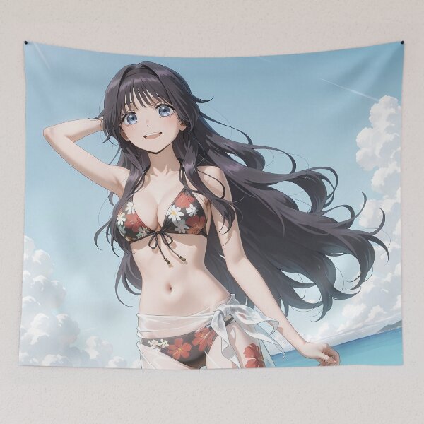 Item preview, Kaoruko Waguri Tropical Bikini Fragrant Flower Blooms Dignity Anime designed and sold by 108Recordings.