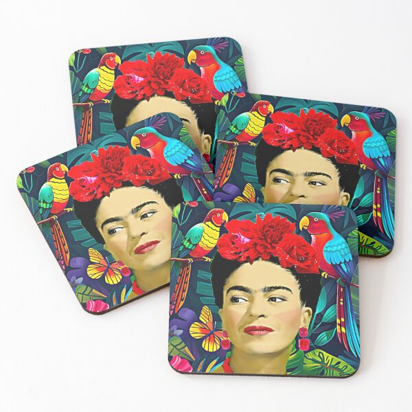 Item preview, Frida Kahlo Jungle Birds Butterflies designed and sold by FridaArtGallery.