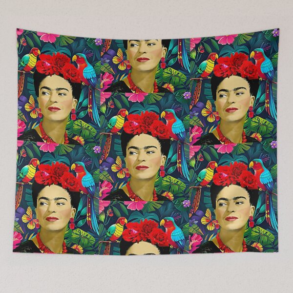 Item preview, Frida Kahlo Jungle Birds Butterflies designed and sold by FridaArtGallery.