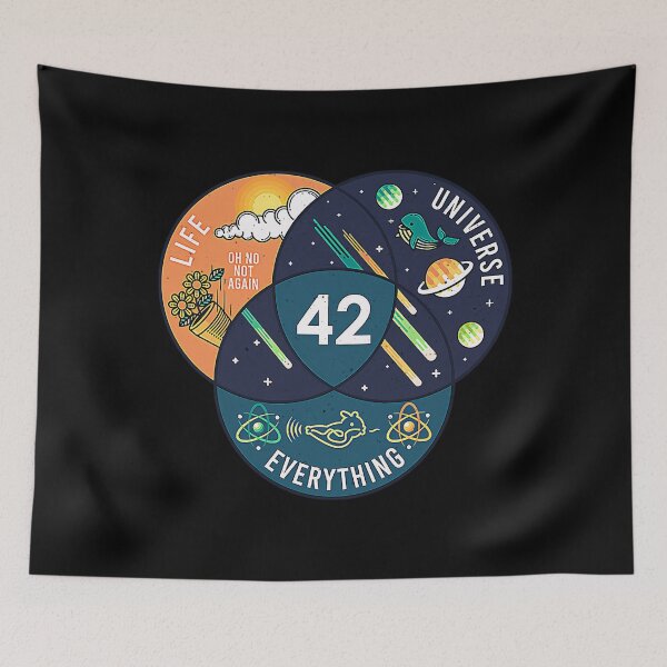 Item preview, 42 Answer To Life Universe And Everything designed and sold by makeshkenval3.