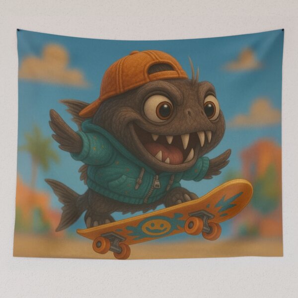 Item preview, Skater Fangtooth Fish designed and sold by Sillytoe.