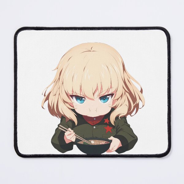 Item preview, Katyusha Girls und Panzer Anime Chibi Pouty Ramen Girl designed and sold by 108Recordings.