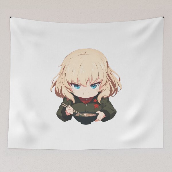 Item preview, Katyusha Girls und Panzer Anime Chibi Pouty Ramen Girl designed and sold by 108Recordings.