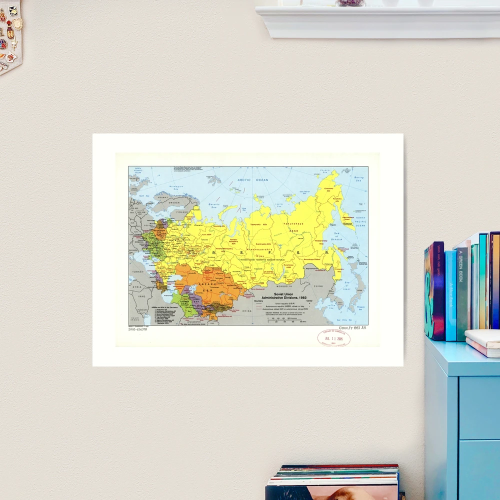 Ussr Map Square Large Detailed Administrative Divisions Map Of Soviet Union 1984