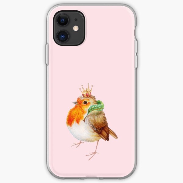Royal robin by Maria Tiqwah iPhone Soft Case