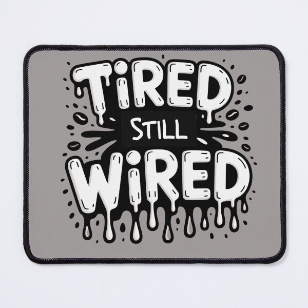 Item preview, Tired Still Wired - Funny Sleepy Not Tired Classic T-Shirt designed and sold by freshwear design.