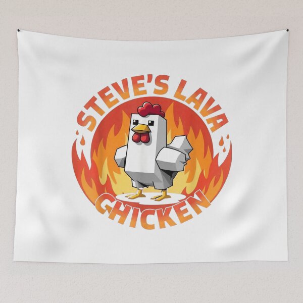Item preview, Lava Chicken Miners Meme designed and sold by Charloejohns.