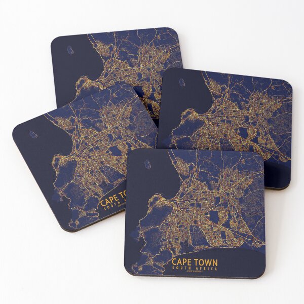 Item preview, Cape Town, South Africa Map - City At Night designed and sold by deMAP.