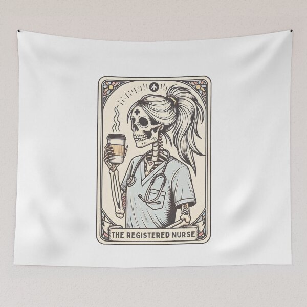 Item preview, The Registered Nurse Tarot Card designed and sold by GuyWithtPie.