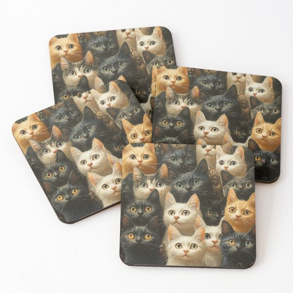 Item preview, Stereogram Cat Collage - Optical Illusion Art designed and sold by Myra365Art.