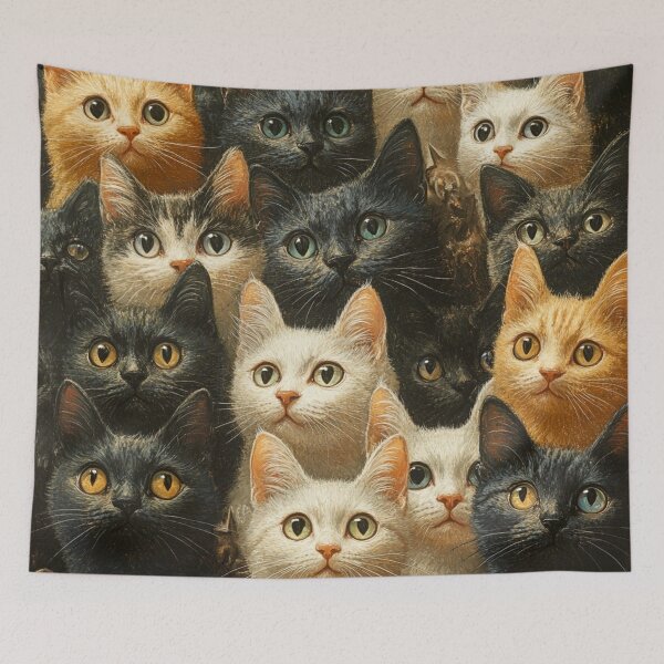 Item preview, Stereogram Cat Collage - Optical Illusion Art designed and sold by Myra365Art.